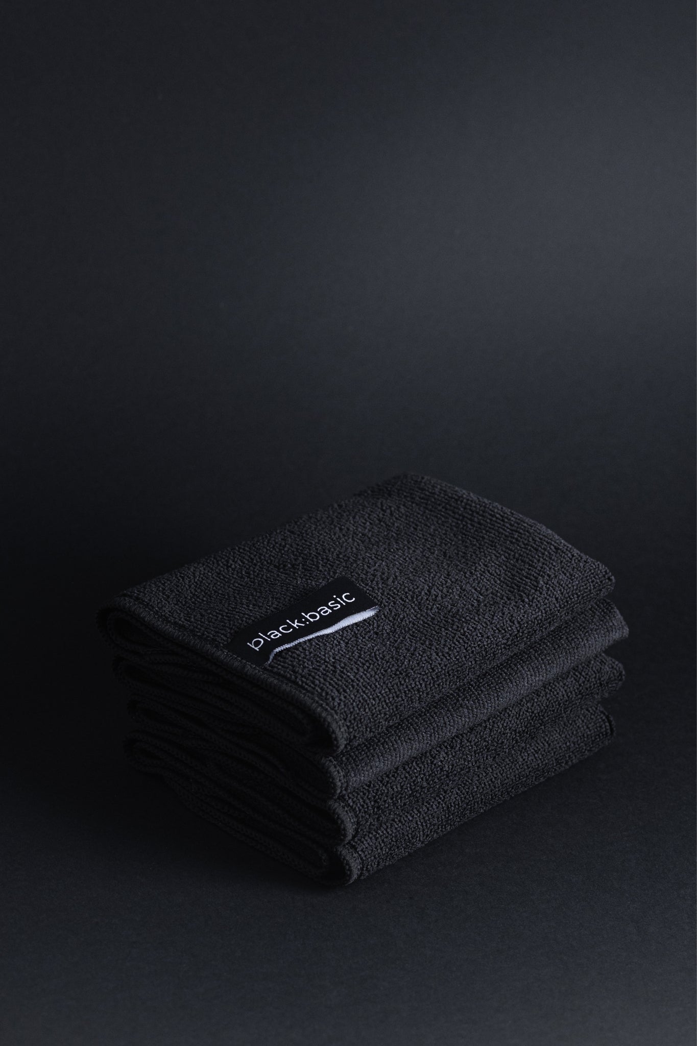 Black Microfibre Cleaning Cloths
