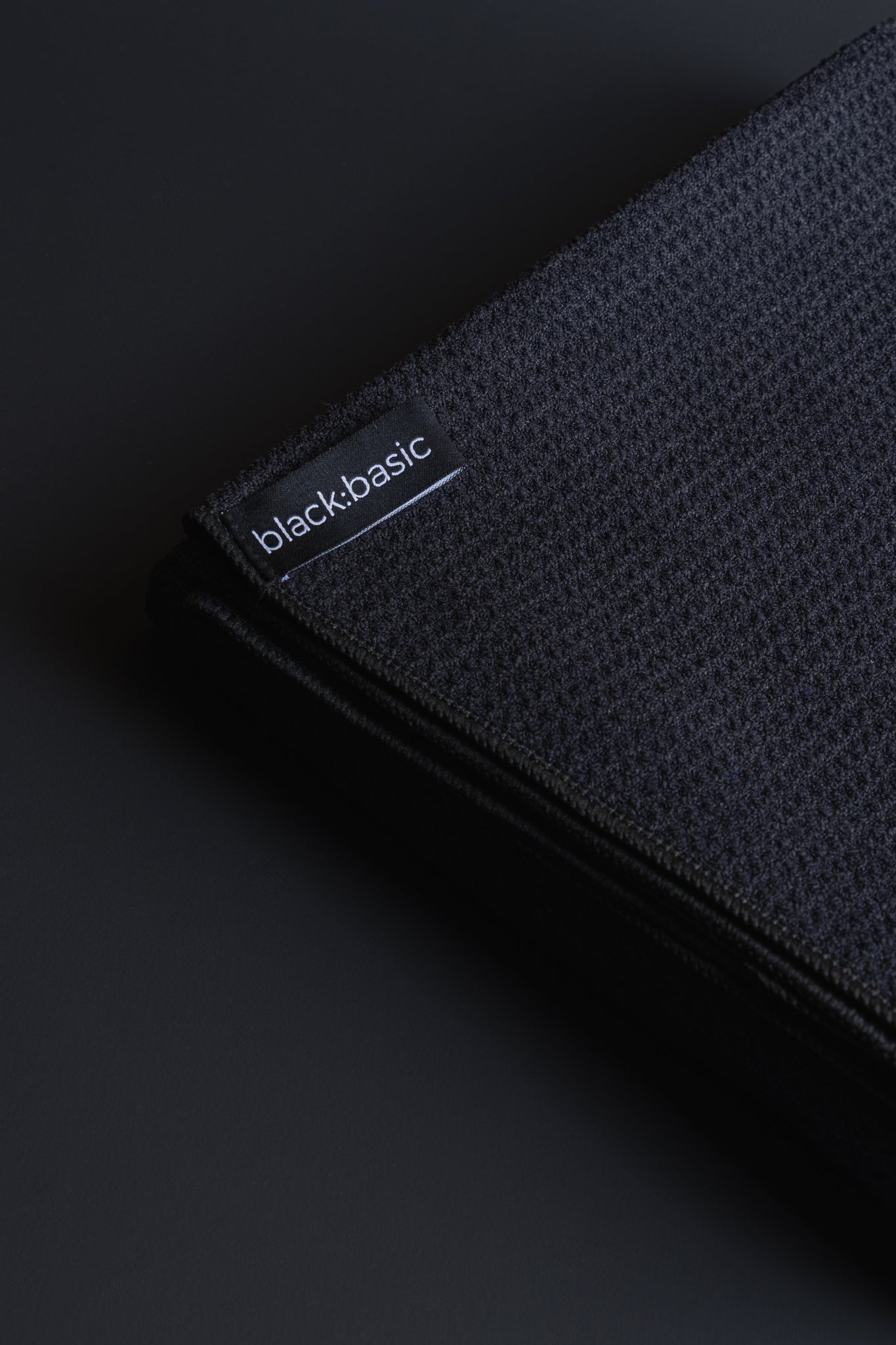 Black Microfibre Kitchen Towels