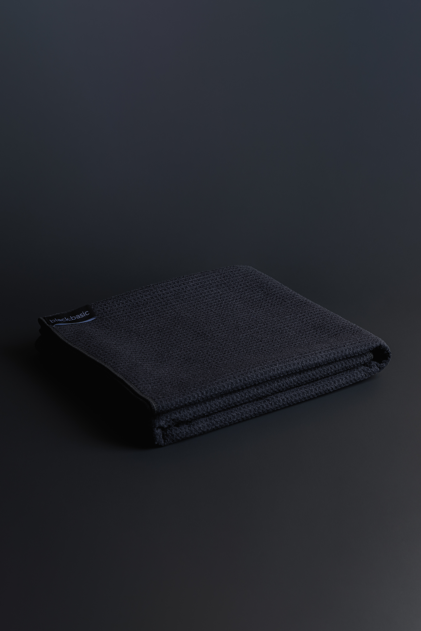 Black Microfibre Hand Towel