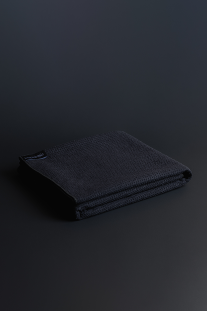 Black Microfibre Hand Towel