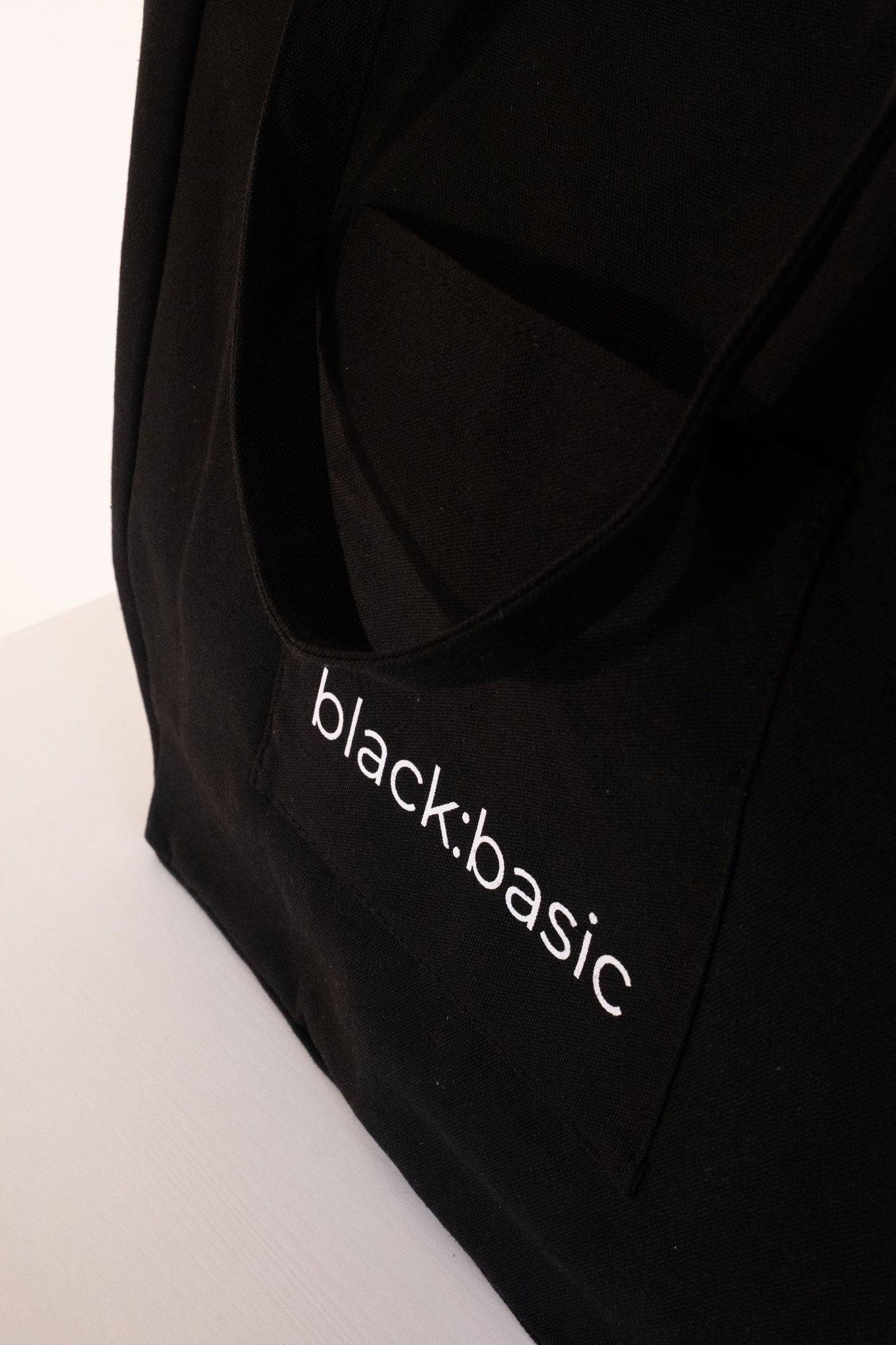 Black Multi-Pocket Tote Bag