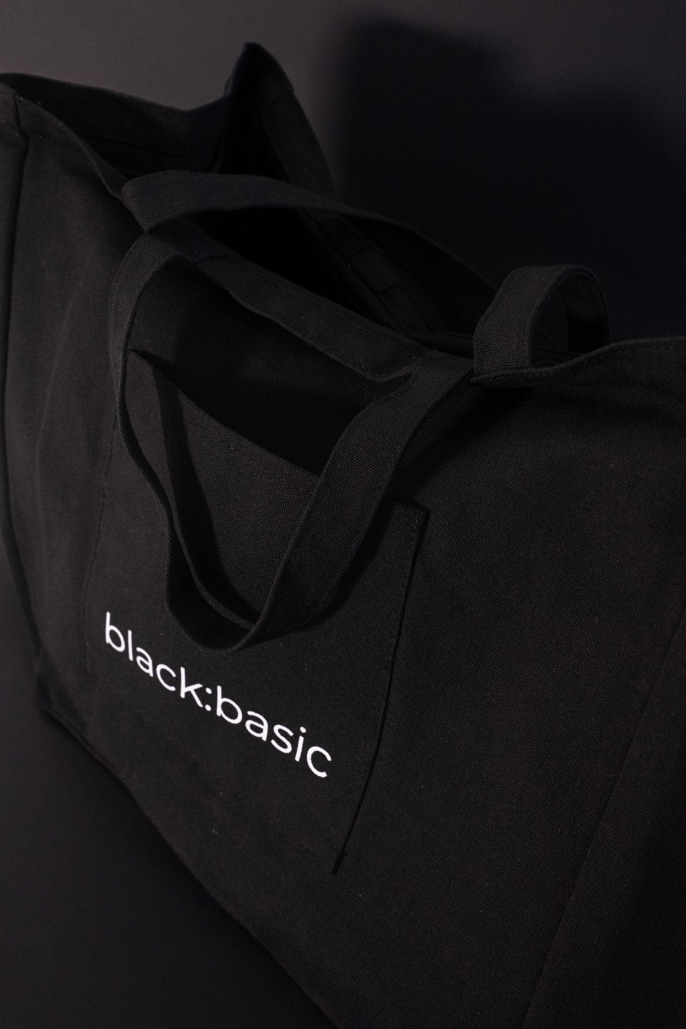 Black Multi-Pocket Tote Bag